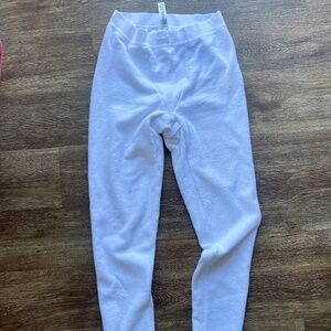 SKIMS high waisted white towel-feel leggings